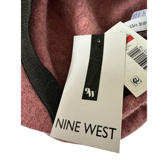 NWT Nine West Womens Wool Knit Newsboy Hat Mauve Pink One Size #MQ17 - Picture 6 of 10